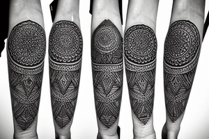 geometric mandala tattoo idea