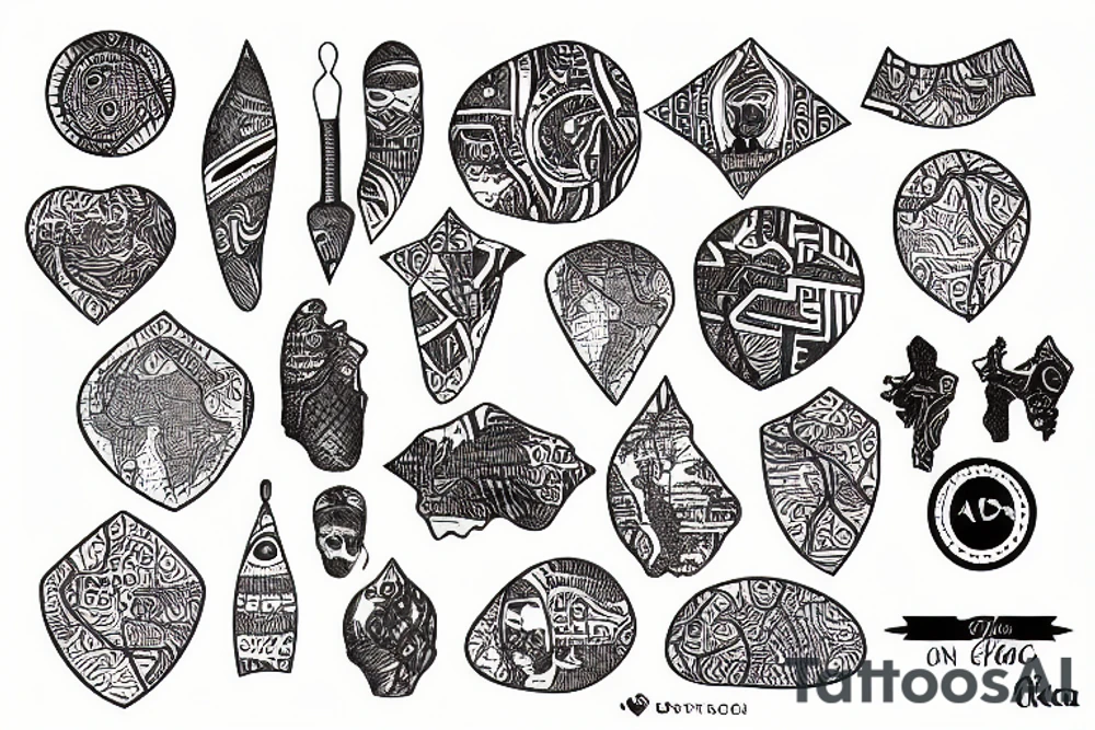 a map of africa tattoo idea