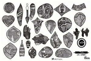 a map of africa tattoo idea