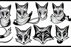 Fox with a cart tattoo idea