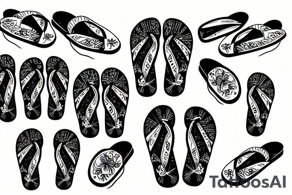 Flipflops tattoo idea