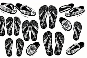 Flipflops tattoo idea