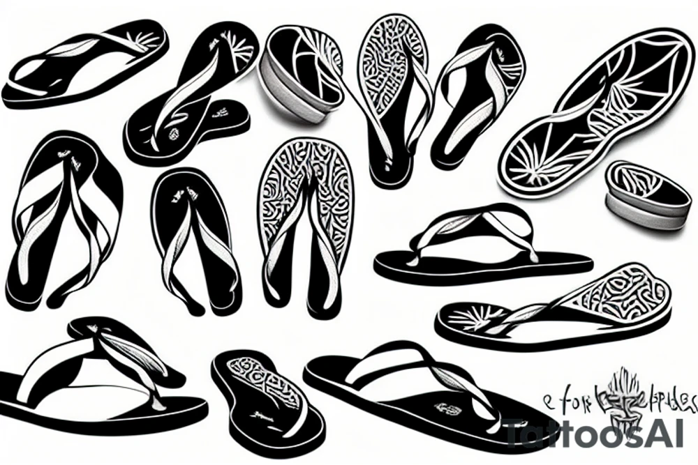 Flipflops tattoo idea