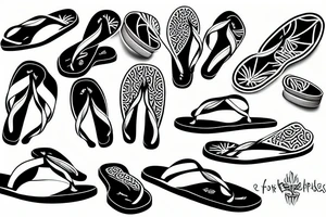 Flipflops tattoo idea