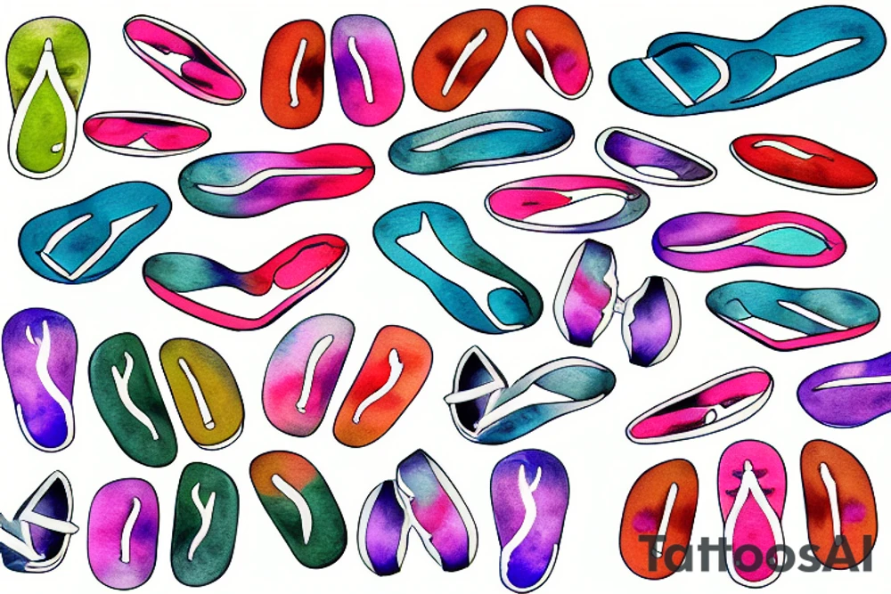 Flipflops tattoo idea