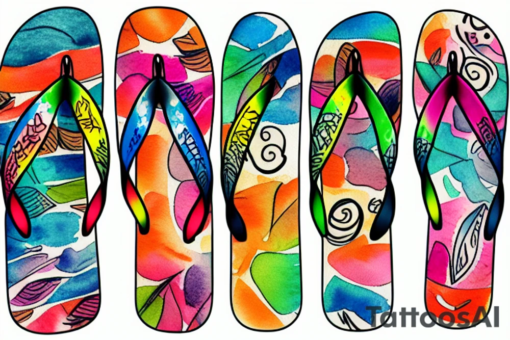 Flipflops tattoo idea