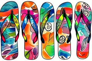 Flipflops tattoo idea