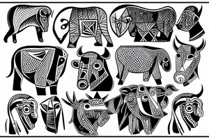 picasso le taureau tattoo idea