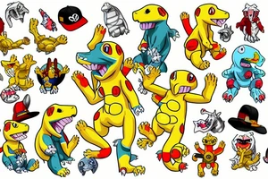 Agumon With andines clothes tattoo idea