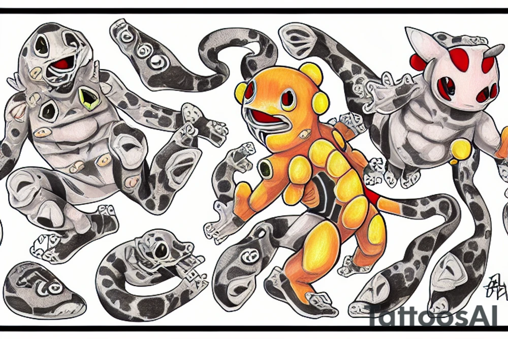 Agumon With andines clothes tattoo idea