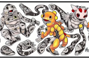 Agumon With andines clothes tattoo idea