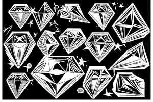 a hand stealing a diamond from above tattoo idea