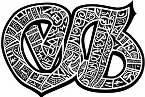 phoenician alphabet tattoo idea