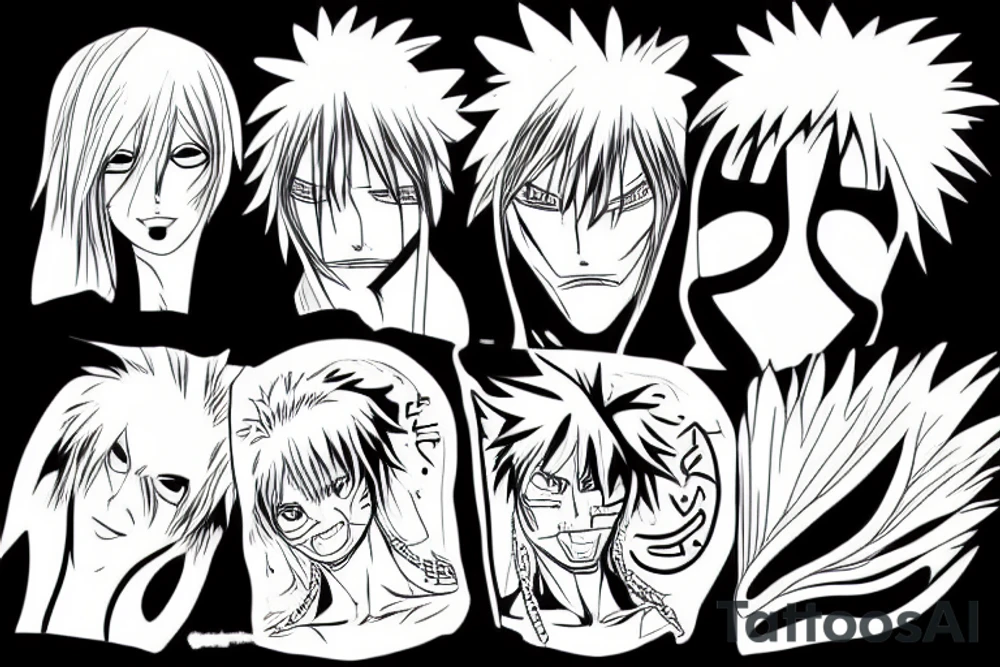 bleach anime hollow tattoo idea