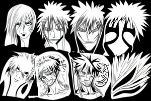 bleach anime hollow tattoo idea