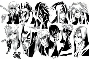 bleach anime hollow tattoo idea