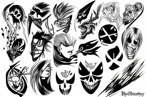 bleach hollow tattoo idea