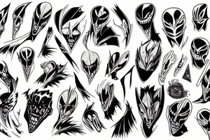 bleach hollow tattoo idea
