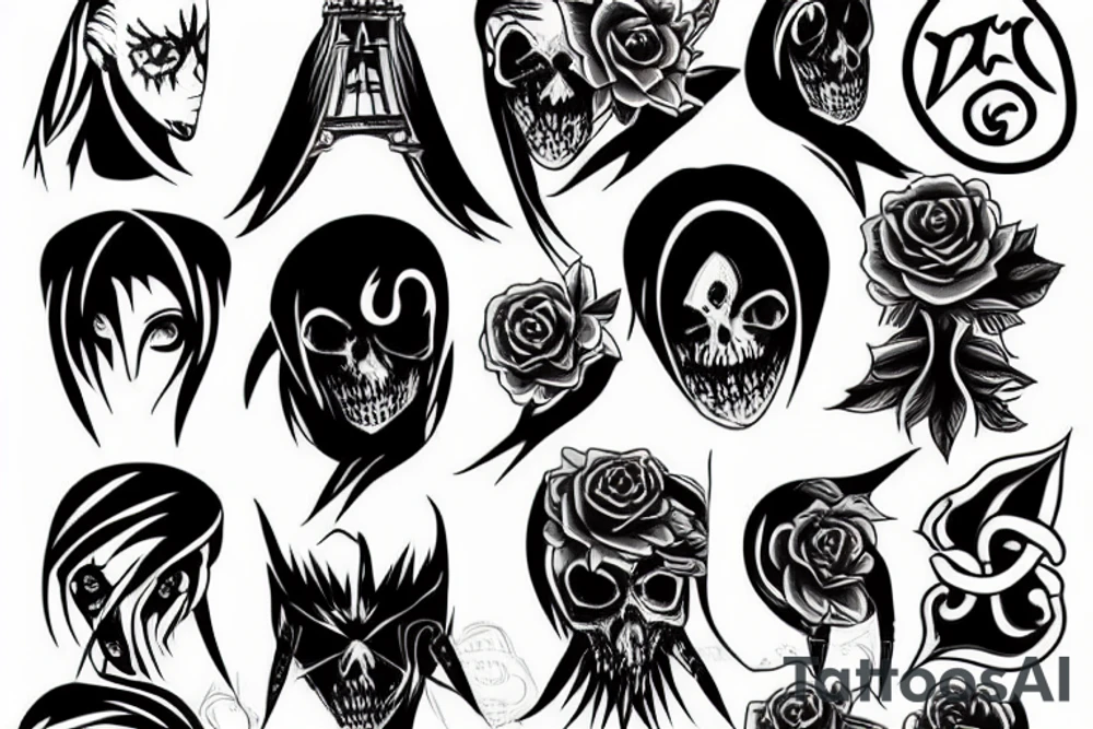 bleach hollow tattoo idea