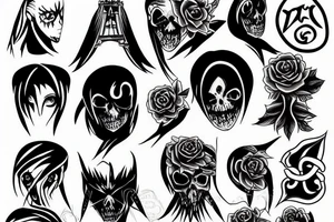 bleach hollow tattoo idea