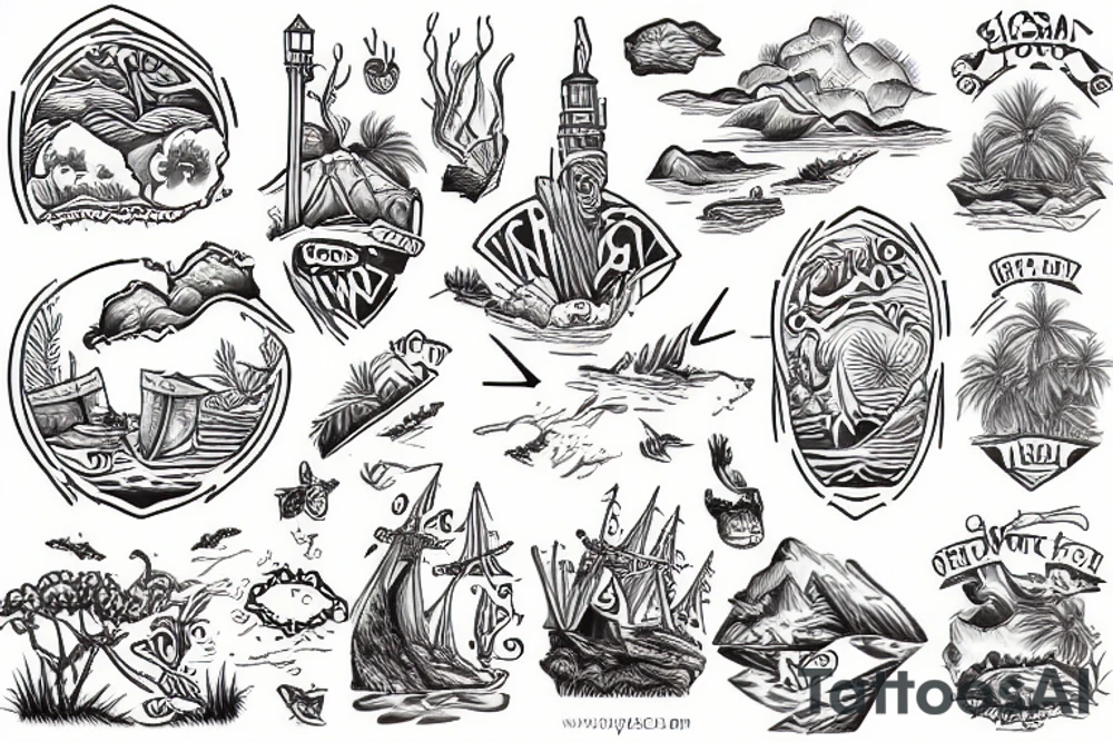 Island tattoo idea
