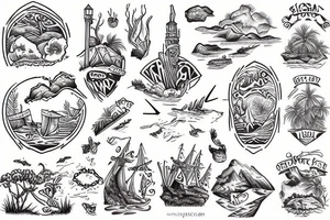 Island tattoo idea