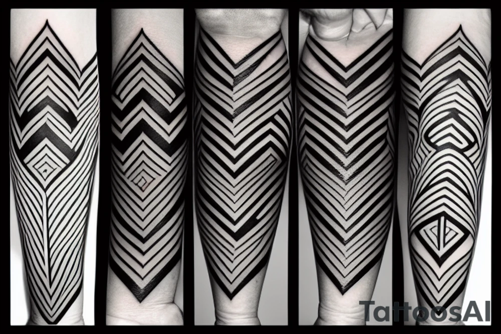 Zigzag tattoo idea