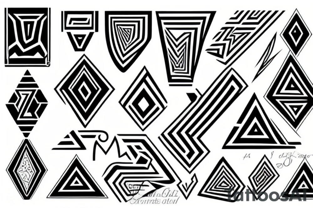 Zigzag tattoo idea