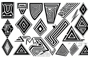 Zigzag tattoo idea