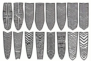 Zigzag tattoo idea