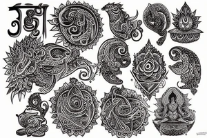 Om hindu tattoo idea