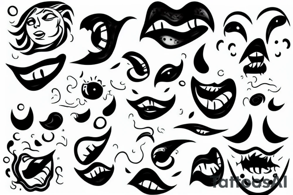 sun face, blowing fire out of its mouth tattoo idea