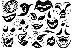 sun face, blowing fire out of its mouth tattoo idea