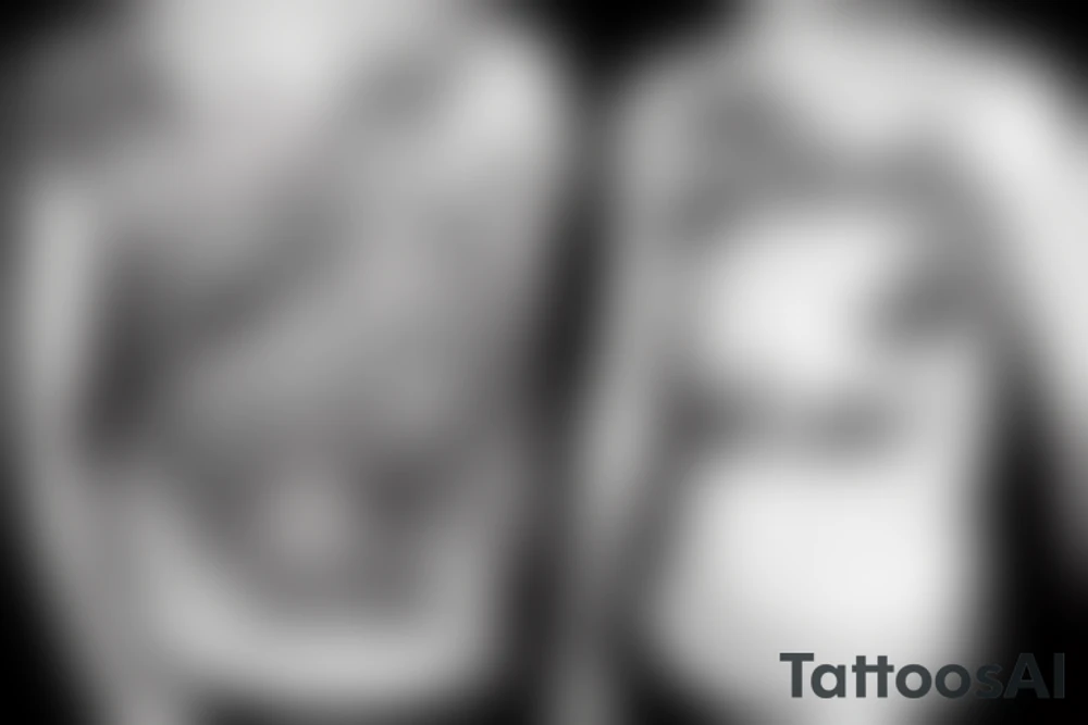 one piece written in phenicien alphabet tattoo idea