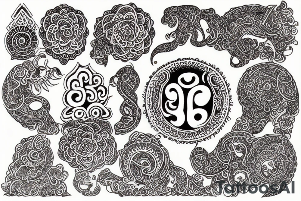 Om hindu tattoo idea