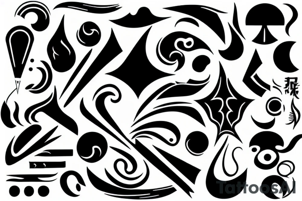 symbol for air element tattoo idea