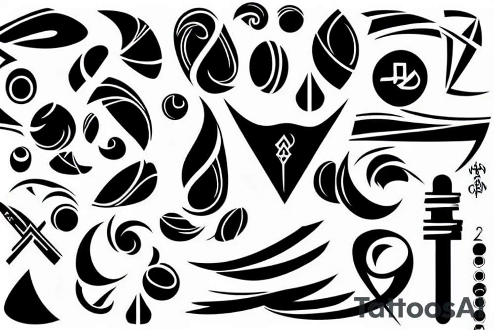 symbol for air element tattoo idea
