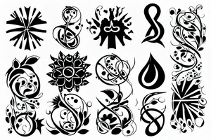 symbol for air element tattoo idea