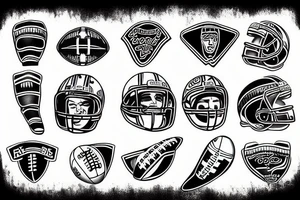 Football tattoo idea