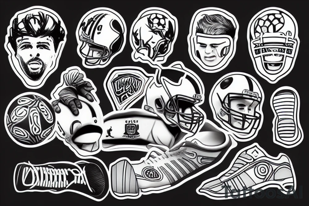 Football tattoo idea