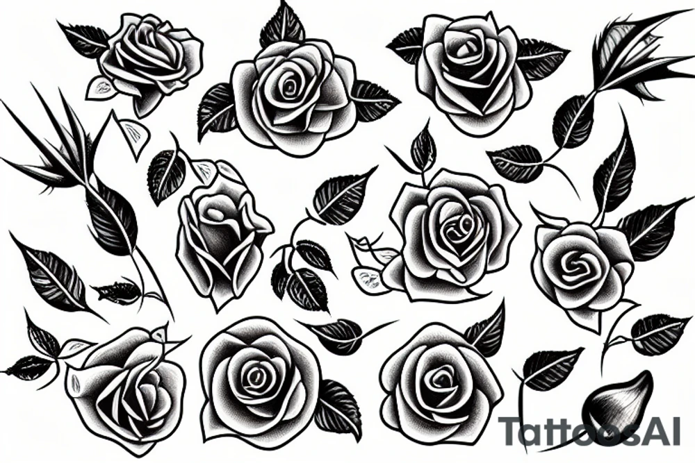 Rose with a thorn tattoo idea