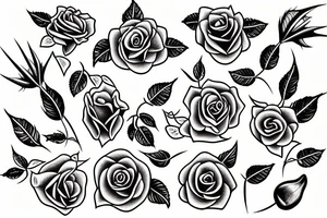 Rose with a thorn tattoo idea