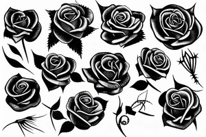Rose with a thorn tattoo idea
