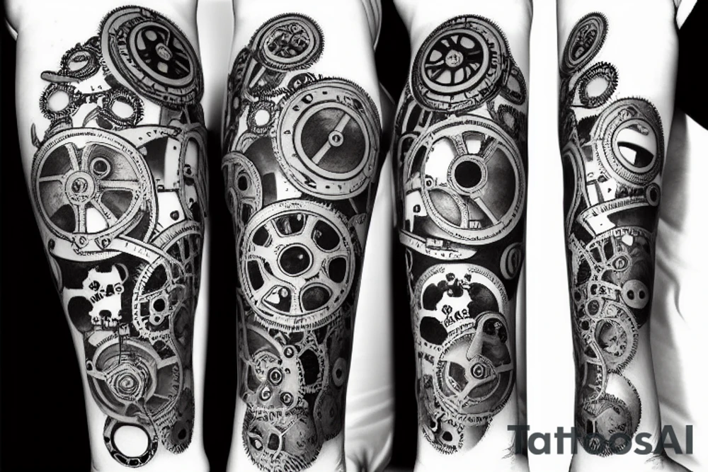mechanical forearm with steampunk gears tattoo idea mechanical forearm with steampunk gears tattoo idea