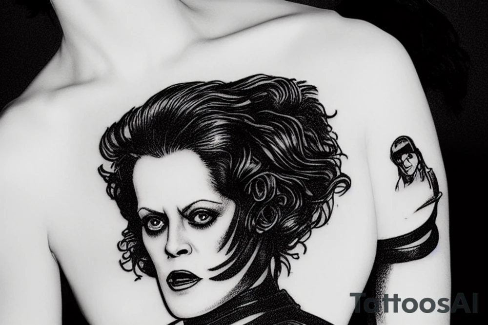 Sigourney weaver as a dominatrix tattoo idea