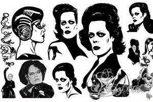 Sigourney weaver as a dominatrix tattoo idea