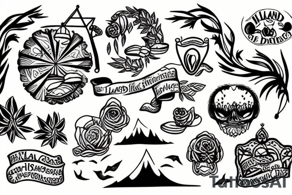 Island tattoo idea