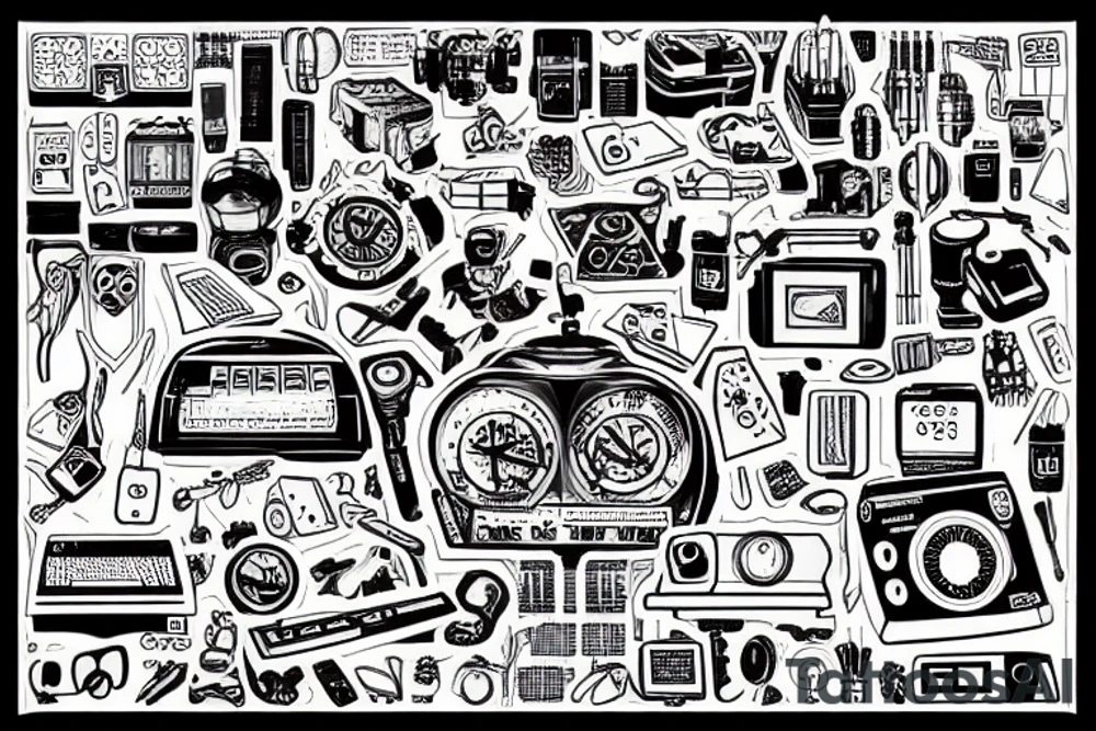 computer hacking tattoo idea