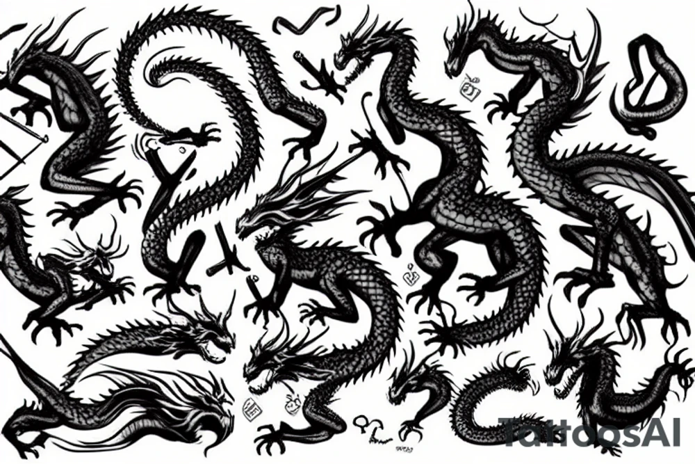 Dragon tattoo idea