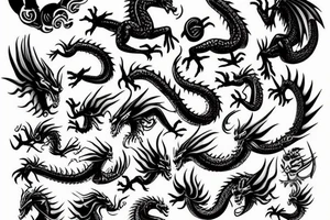 Dragon tattoo idea